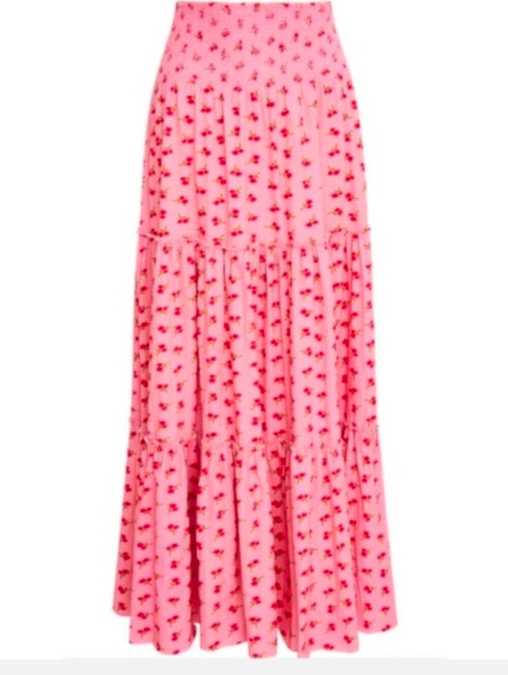 NWT Love Shack Fancy Phia Maxi Skirt in Cherry Pink